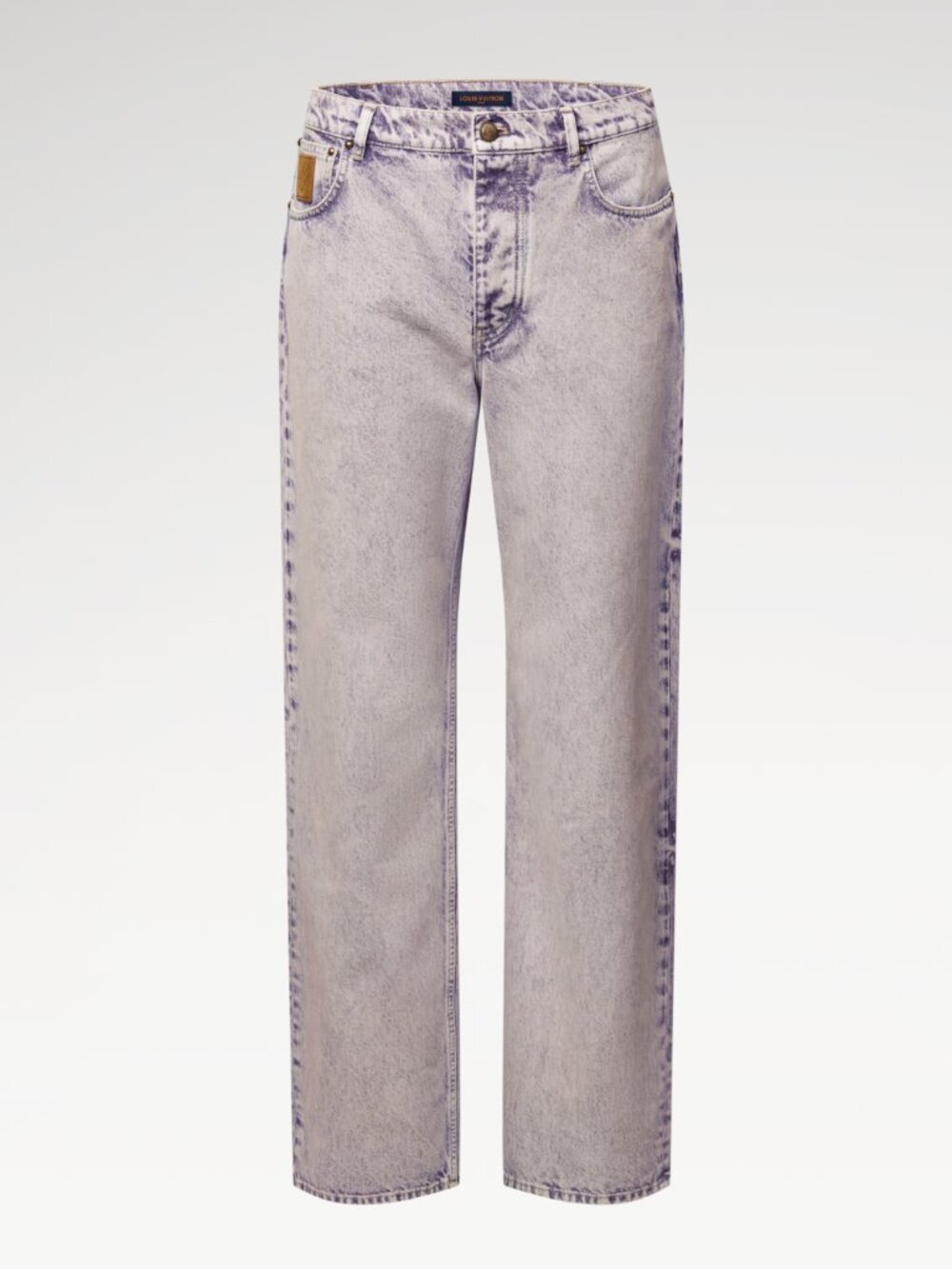 Louis Vuitton Lilac Faded Denim Skate Pants